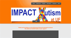 Desktop Screenshot of impactautismuf.org
